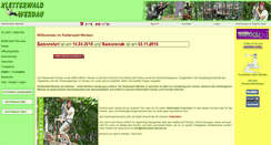 Desktop Screenshot of kletterwald-werdau.de