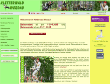 Tablet Screenshot of kletterwald-werdau.de